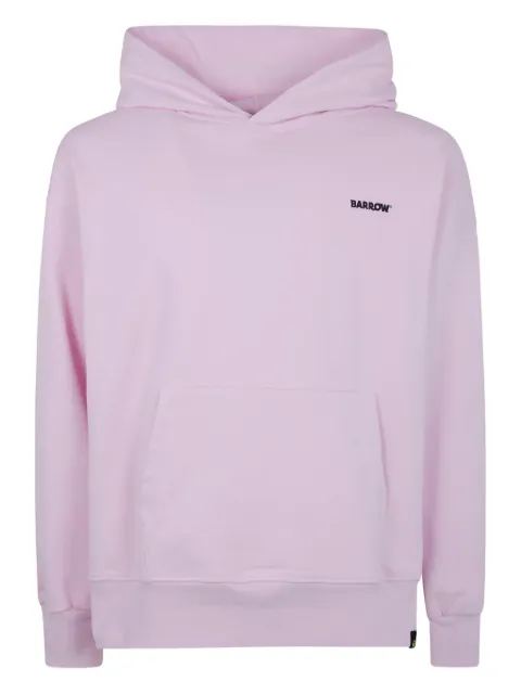 BARROW pocket-detail hoodie Pink F5BWUAHS068