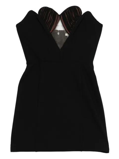 Nensi Dojaka cut-out strapless mini dress Black NDDR2711000100