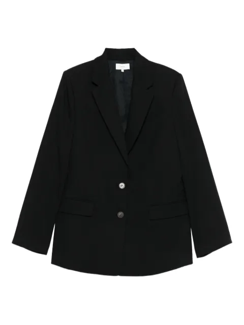 Vince button-fastening cotton jacket Black V123991622