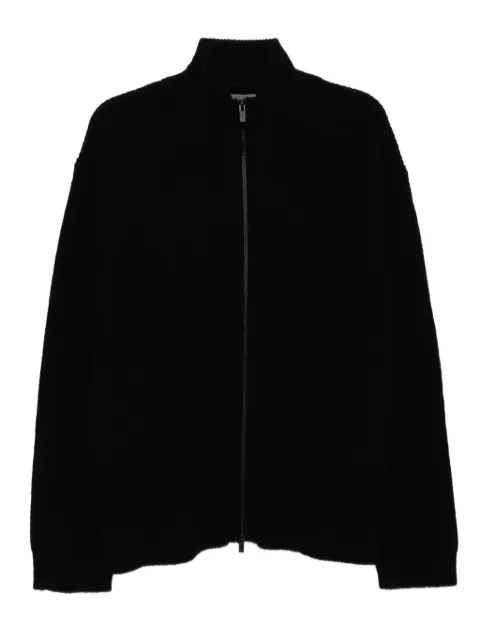 Yohji Yamamoto zip-up cardigan Black K721822