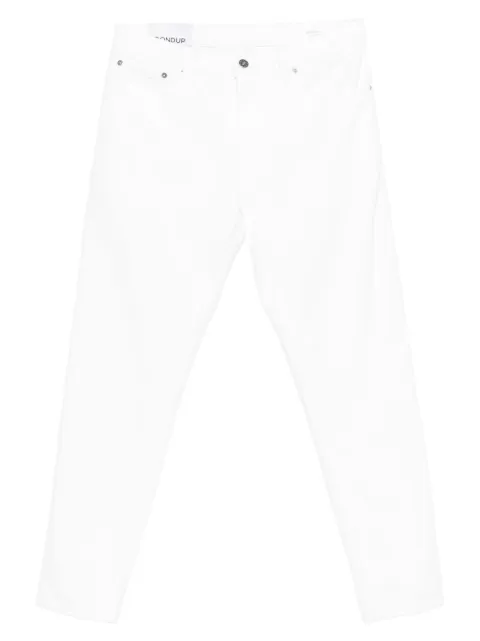 DONDUP logo-detail straight-leg cotton jeans White UP434BSE037UKPT