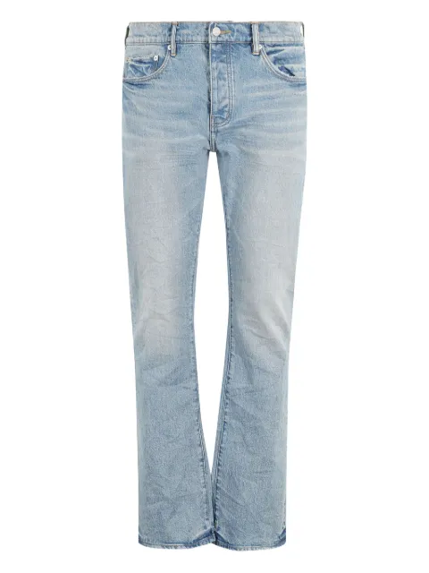Purple Brand logo-patch jeans Blue P004FFWL425