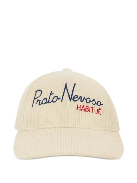 MC2 Saint Barth embroidered corduroy hat Neutrals BASEBALL04252I11