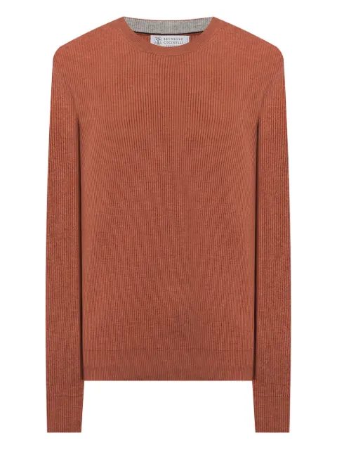 Brunello Cucinelli ribbed sweater Orange M2229510