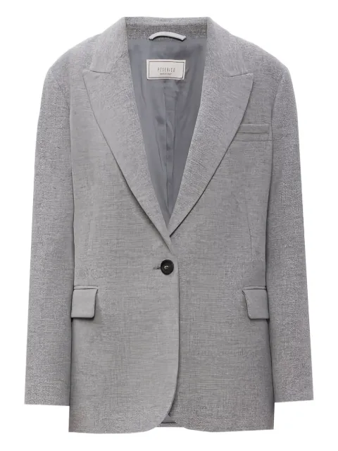 Peserico button single-breasted jacket Grey S0120404314