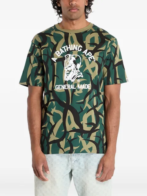 A BATHING APE® Trial Camo T-shirt Green 001CSL301004MGRN