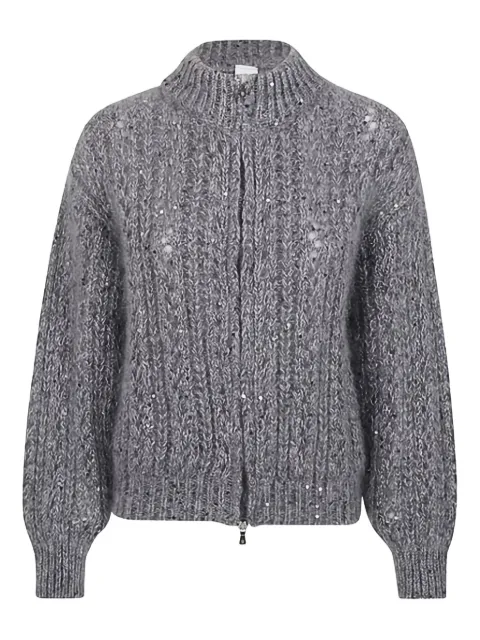 Eleventy sequin-embellished cardigan Grey L81MAGL01MAG0L045168