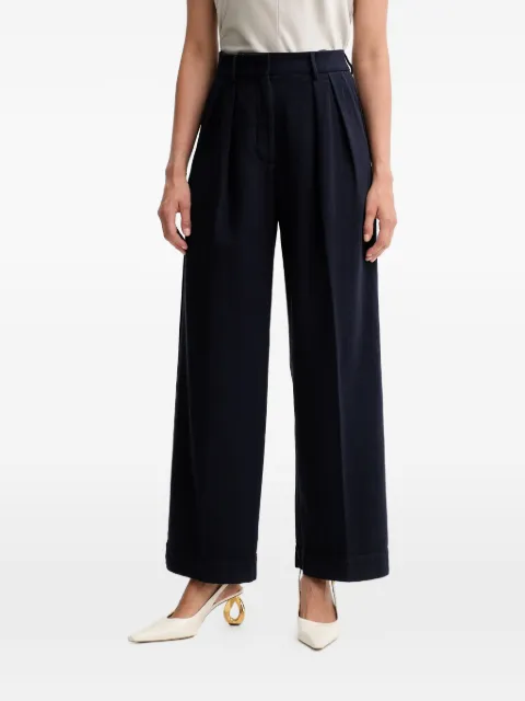 Forte Forte pleated trousers Blue 14036