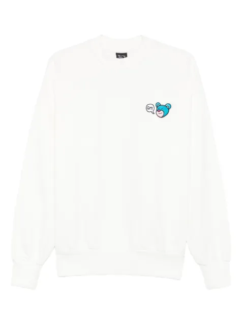 INBETWEENERS bear-embroidered sweatshirt Neutrals F4TWUASW021