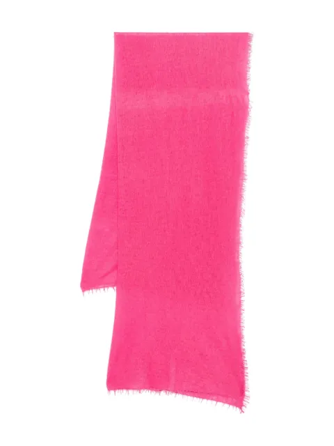 Warm-Me frayed-edge cashmere scarf Pink NOMADSMALL