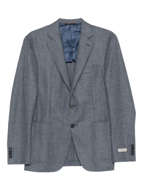 Canali textured wool blazer Blue 23275CU04651