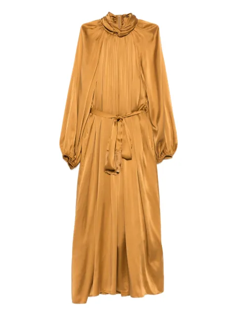 ZIMMERMANN Hypnotic Twist Sheath midi dress Brown 5259DF251