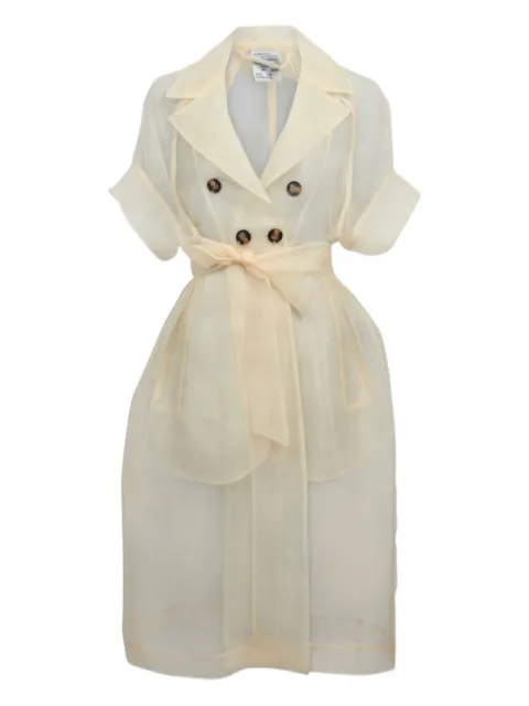 Baum Und Pferdgarten double-breasted chiffon dress Neutrals BAUMUESSVAN4615