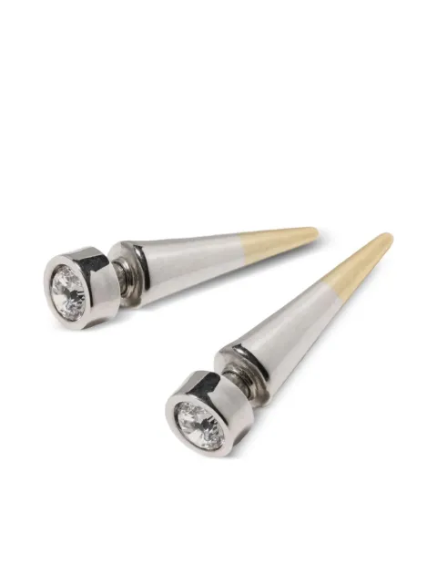 Panconesi diamanté-set spike earrings Silver PANCONNGSSIL8175