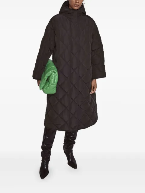 STAND STUDIO Sue quilted hooded coat Black STANDOATBLA6948