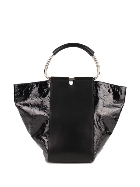 Stée Neo leather top-handle tote bag Black STEABAGNERE121