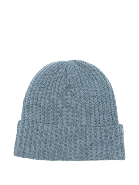 Warm-Me ribbed cashmere beanie Blue JANNIK