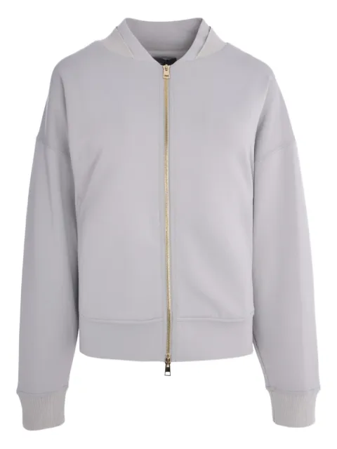 Lorena Antoniazzi zip-fastening star-detail sweatshirt Grey P2571FE01A3674