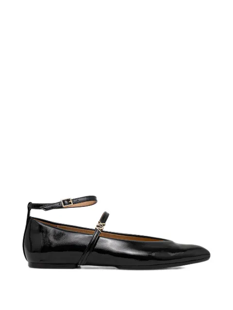 Armani Exchange pointed strap ballet flats Black XW001648