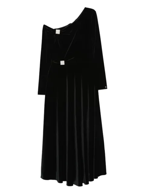 NISSA crystal-embellishment midi dress Black RS16091