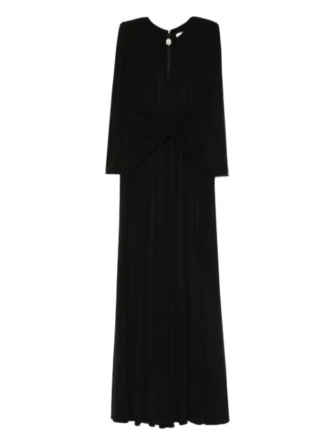 NISSA crystal-detail maxi dress Black RS15835