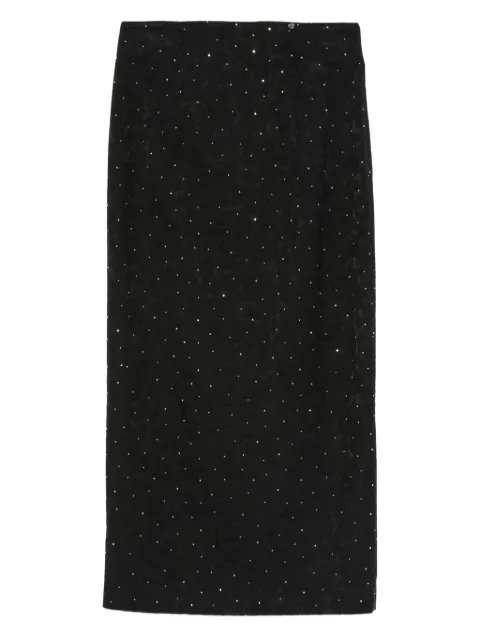 NISSA embellished midi skirt Black FS1350