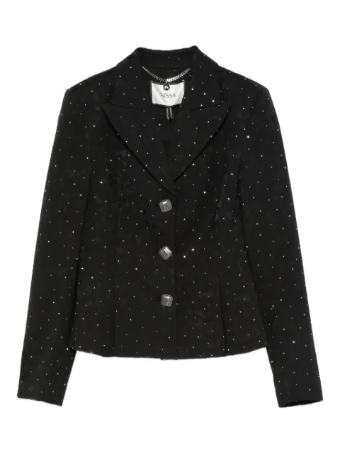 NISSA embellished button-detail jacket Black SS1350