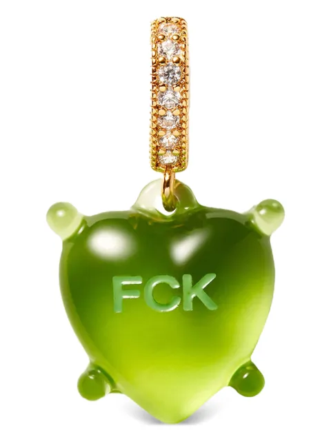 Crystal Haze Dilemma Heart pendant Green CRYSTATORGOL0816