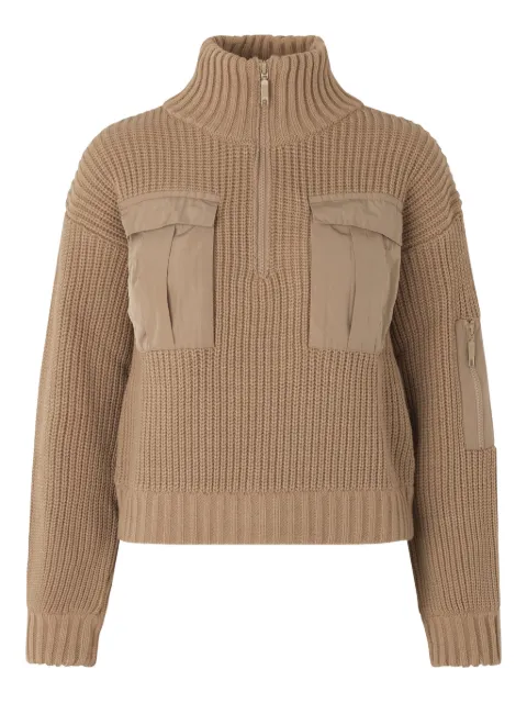 Baum Und Pferdgarten ribbed-knit half-zip sweater Brown BAUMUTERCAM8660
