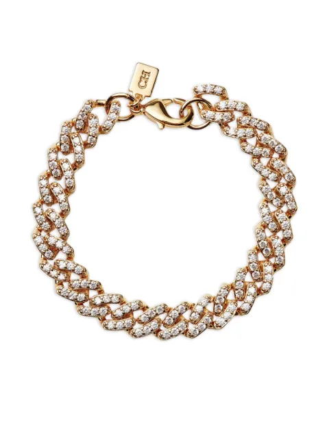 Crystal Haze embellished cuban-chain bracelet Gold CRYSTALETGOL6668