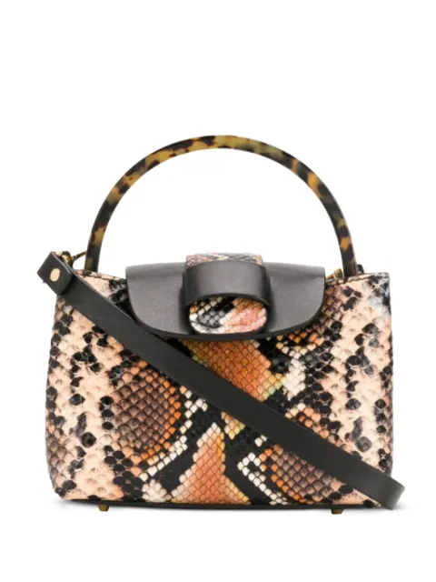 Nico Giani Myria python-print top-handle cross body bag Brown NG1071PYTACRYLI