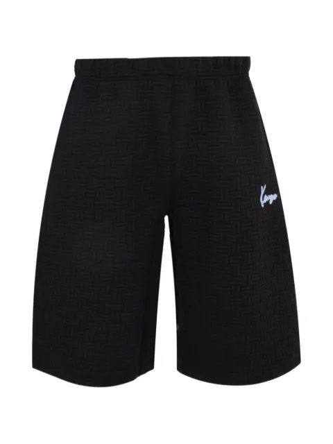 Kenzo logo-embroidery shorts Black FF65SH5504MU