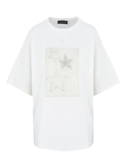 Lorena Antoniazzi star-embellished T-shirt White P2570TS32A4847R