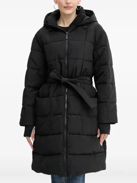 Armani Exchange hooded belted coat Black XW000649
