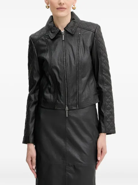 Armani Exchange quilted zip jacket Black XW000654