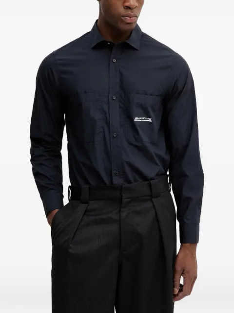 Armani Exchange pocket shirt Blue XM000959