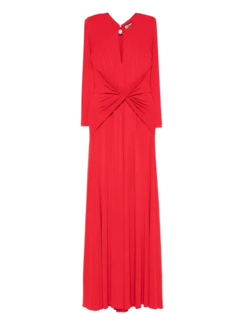 NISSA crystal-detail maxi dress Red RS15835