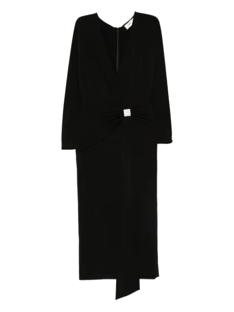 NISSA crystal-embellishment midi dress Black RS16071