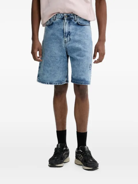 INBETWEENERS graphic denim shorts Blue S5TWUABE008