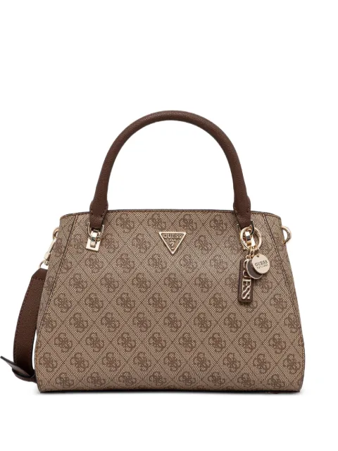 GUESS USA monogram charm tote bag Brown HWBG9672070
