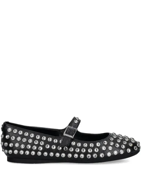 GUESS USA studded buckle ballet flats Black FLTKDLELE02