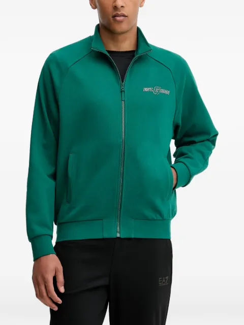 GUESS USA zip-up mock-neck sweater Green Z5YQ02KCE91