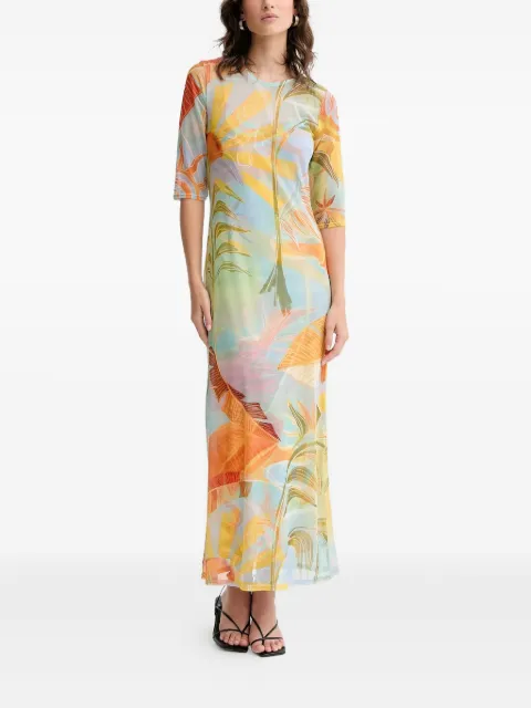 NEVER FULLY DRESSED floral-print maxi dress Blue NFDDR2959
