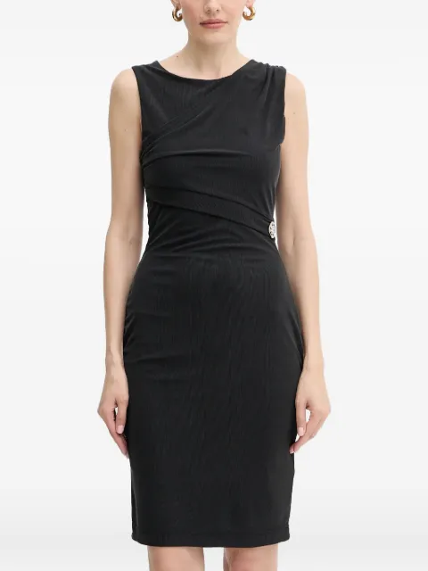 GUESS USA draped embellished midi dress Black W5YK27KAQL2
