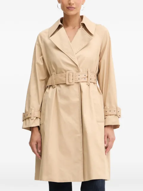 GUESS USA belted cuff-detail trench & raincoat Neutrals W5YL02WHDF1