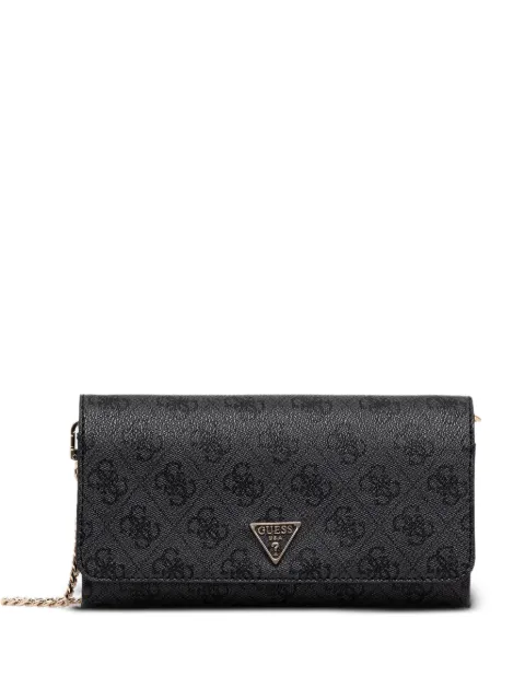 GUESS USA monogram chain cross body bag Black HWBG9672750