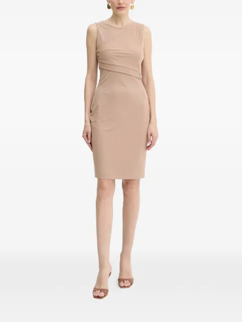 GUESS USA draped embellished midi dress Neutrals W5YK27KAQL2