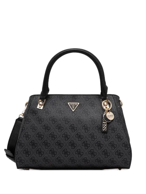 GUESS USA monogram charm satchel Black HWBG9672070