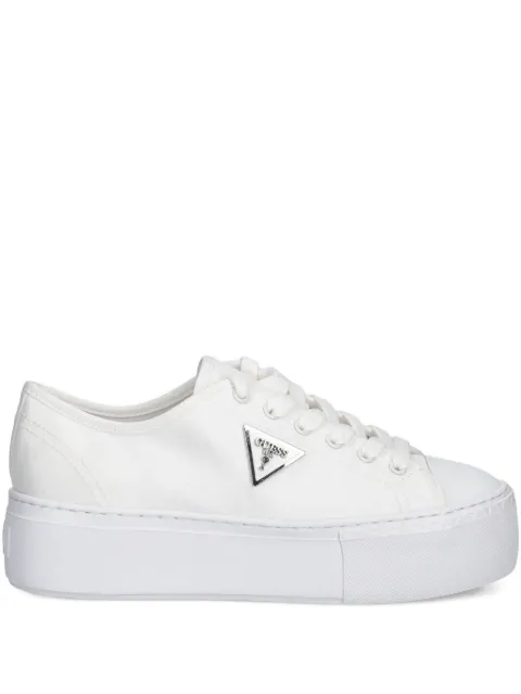 GUESS USA logo plaque platform sneakers White FLTJO2FAB12