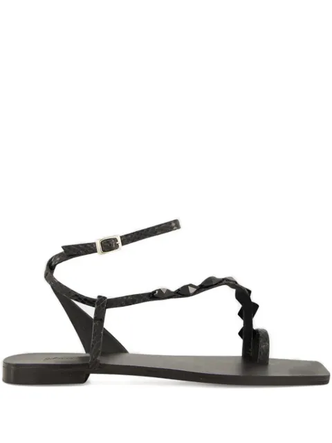 Johanna Ortiz Dazzling Crest crystal-embellished flat sandals Black AC02481